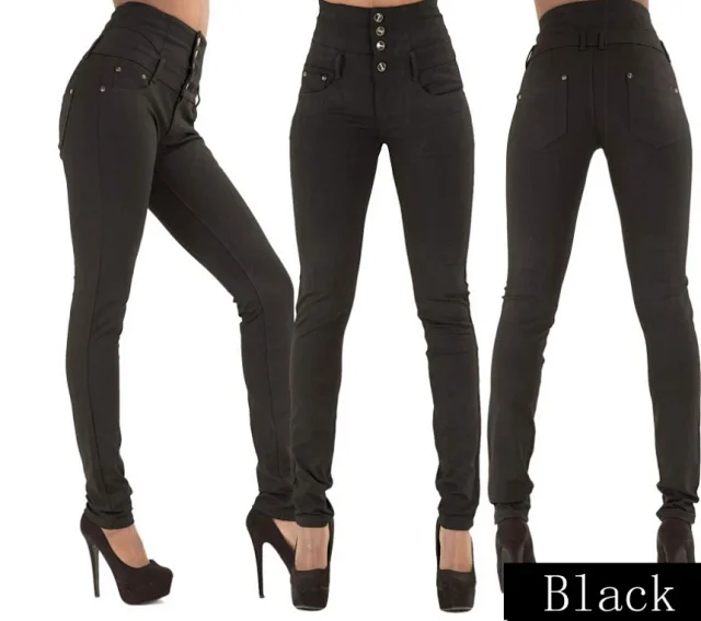 High-waisted Stretch Slimming Jeans (Plus Size) Detail