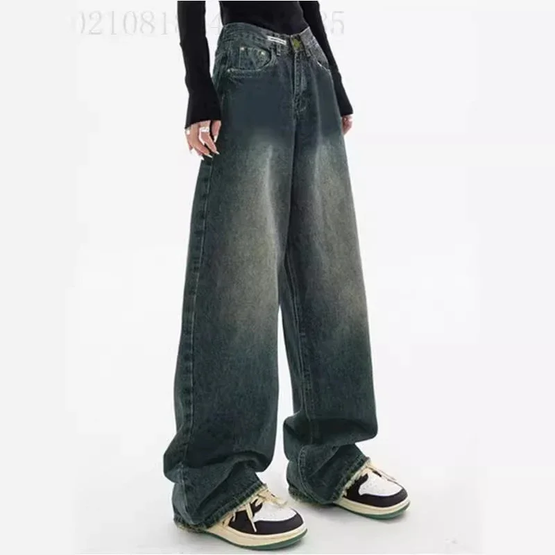 Vintage Design Wide-Leg Pants