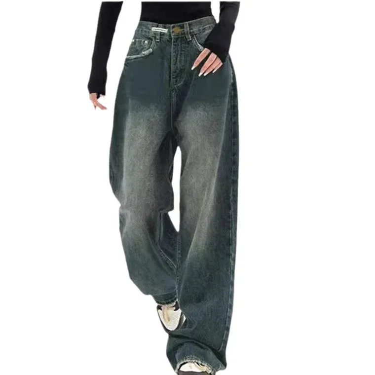 Vintage Design Wide-Leg Pants