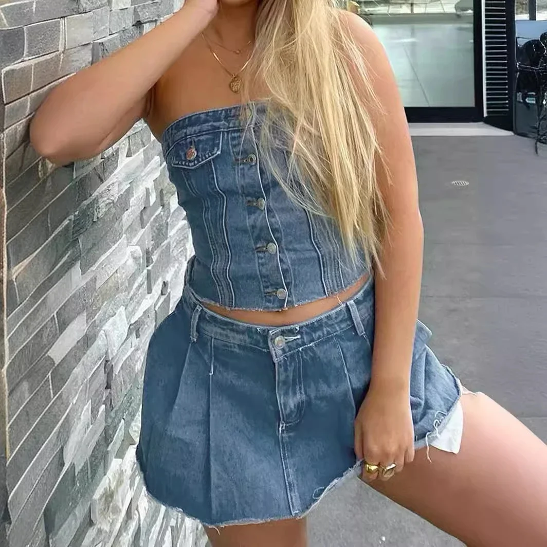 Sexy Slim Denim Vest for Women