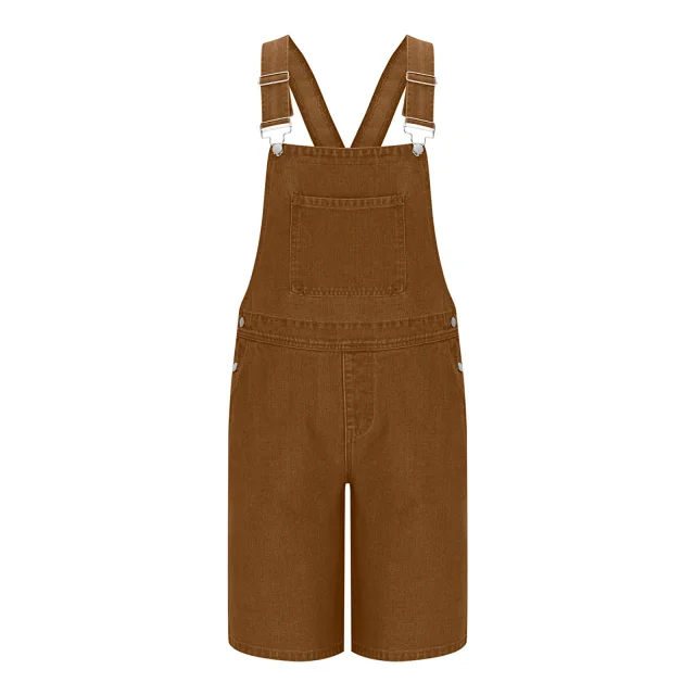 2025 Spring/Summer Men's Euro Luxury Denim Shortalls Detail