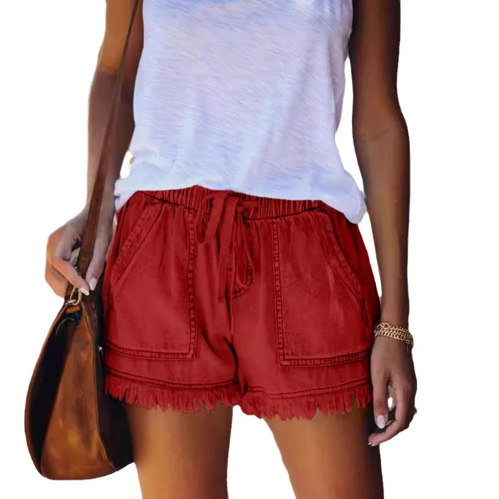 Tassel Denim Shorts for Women