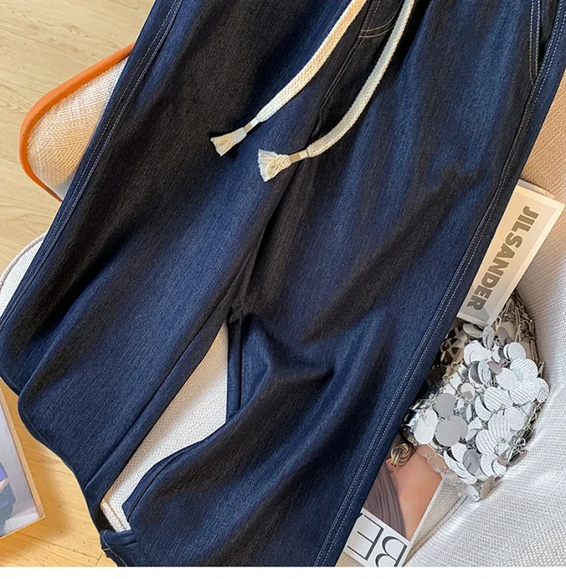 Autumn New Plus Size Lyocell Soft Jeans for Women Detail