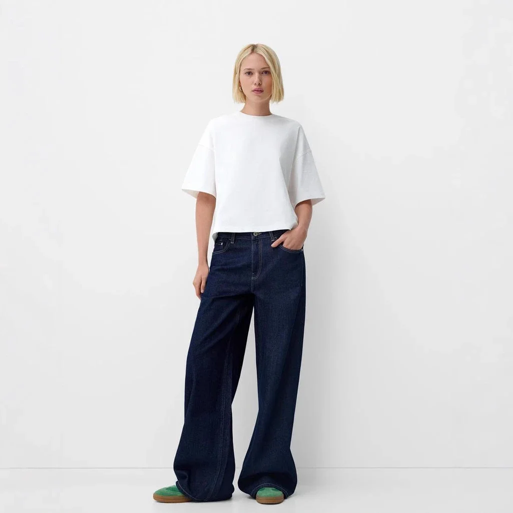 Vintage Loose High-Waist Wide-Leg Pants for Women