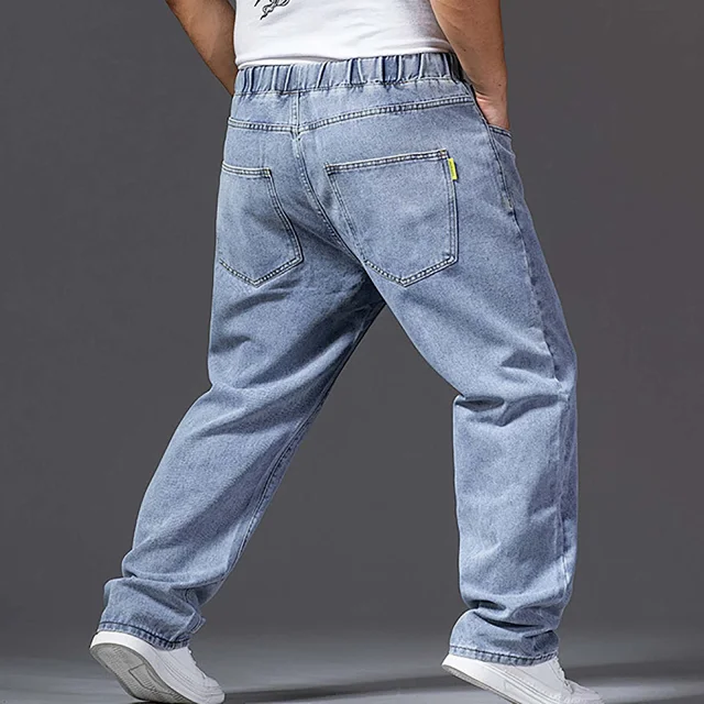 Autumn Men's Wide-Leg Jeans Detail