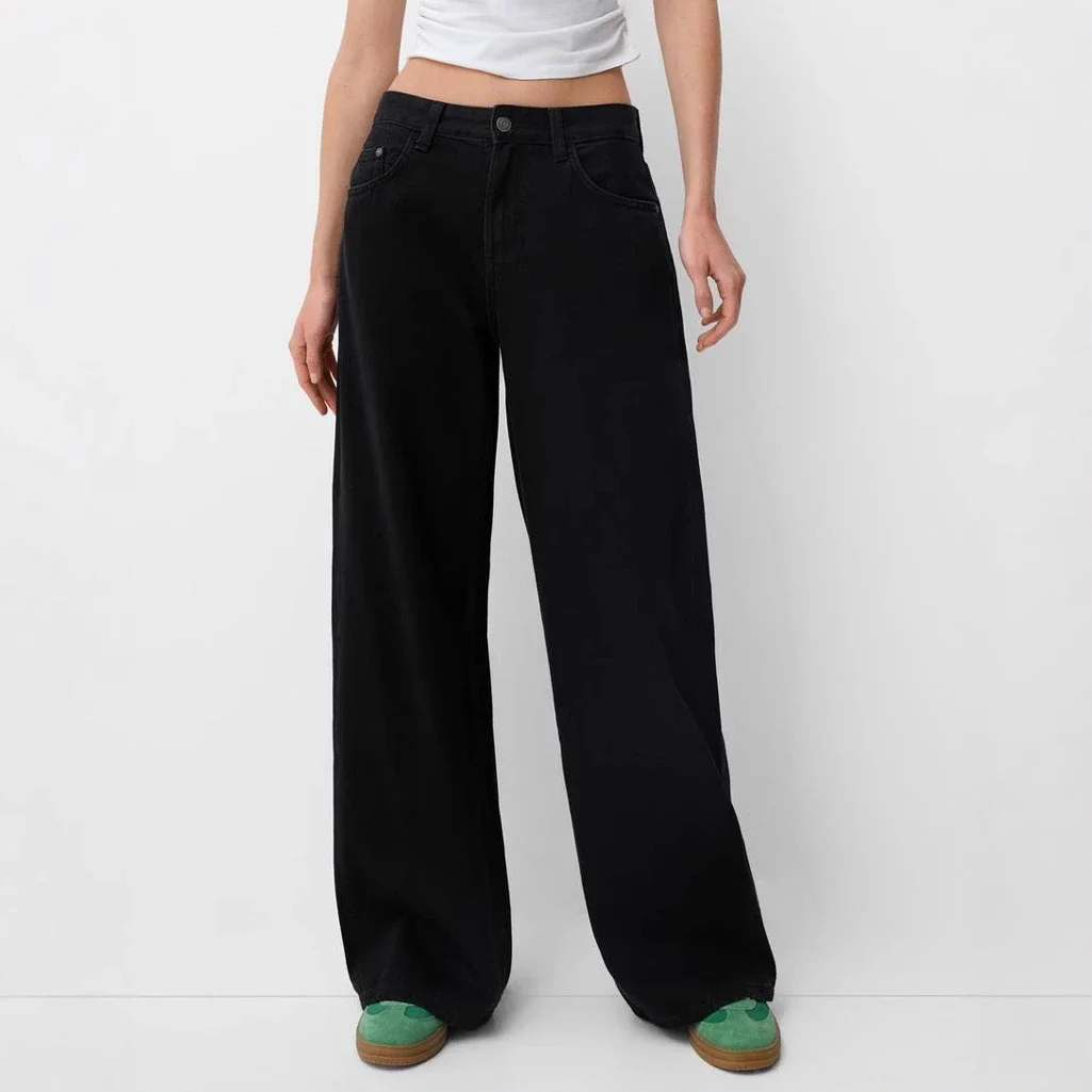 Vintage Loose High-Waist Wide-Leg Pants for Women
