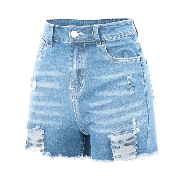 2025 High-Waist Ripped Jeans for Women (4 Colors) Detail