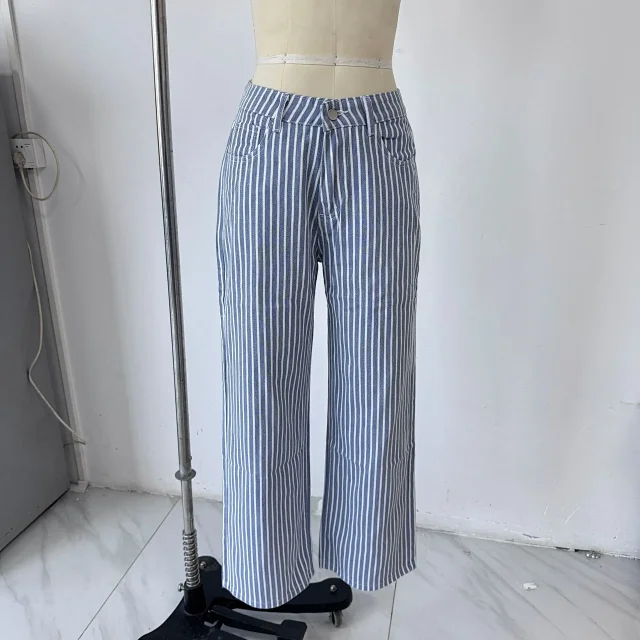 2025 Amazon Bestseller Denim Wide-Leg Jeans Detail