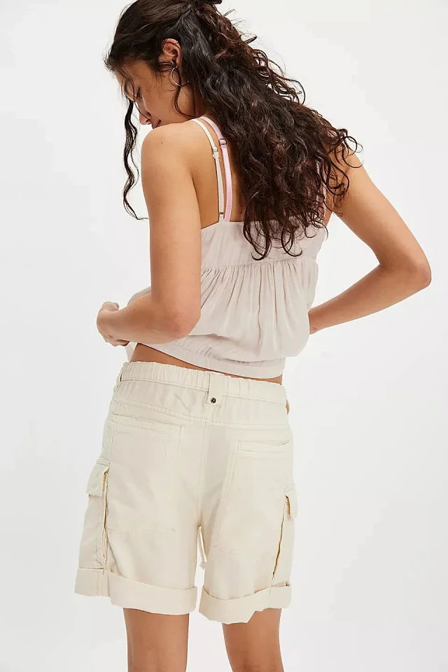 Women's Summer Loose Denim Shorts with Belt Detail