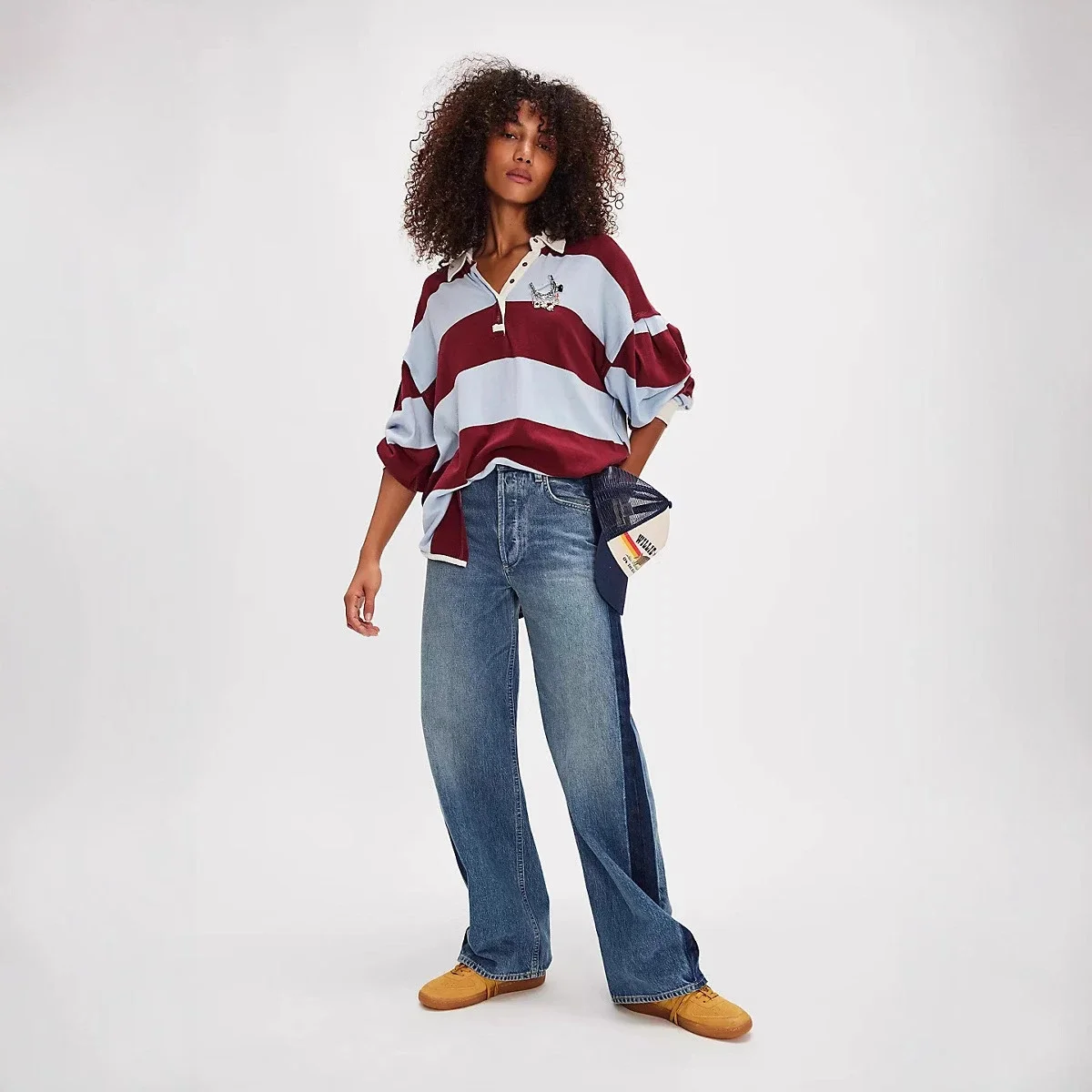 New Euro - American Women's Wide - leg Jeans