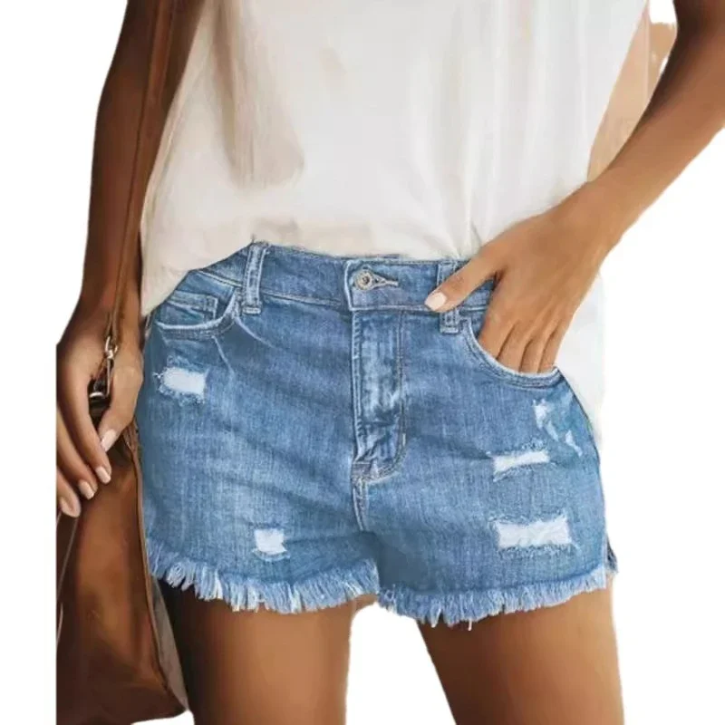 GM2631# Euro-American Summer Denim Shorts