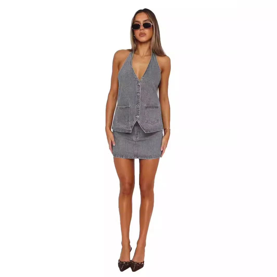 Fashionable Denim Vest for Women