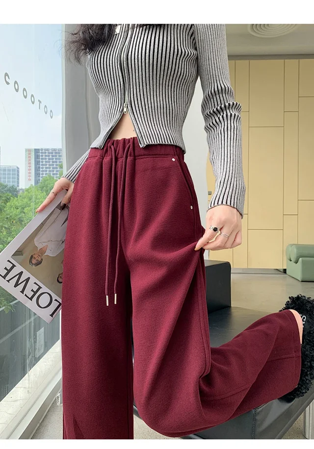 2025 Fall New Women's Flare Pants with Rivets Detail