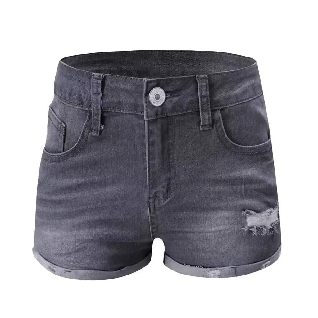 AliExpress Bestseller: Elastic Slim Fit Ripped Fringe Denim Shorts for Women