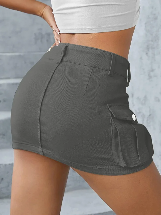Autumn New Street Mini Skirt Detail