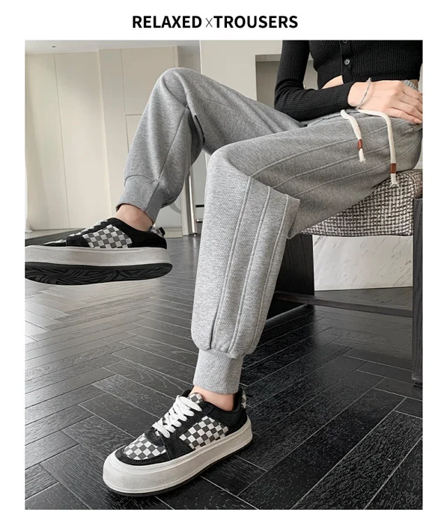 2025 Early Fall Women's Patchwork Joggers Detail