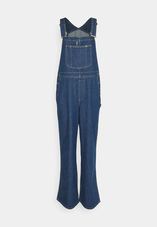 Stylish Loose Denim Overalls for Women Detail