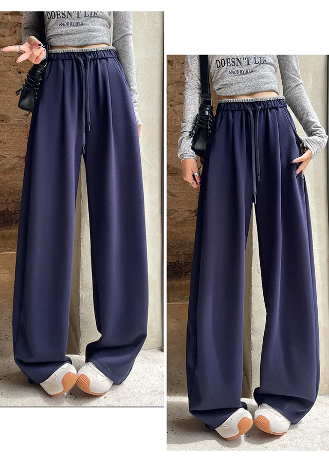 Women's Loose Wide-Leg Pants 2025 Detail