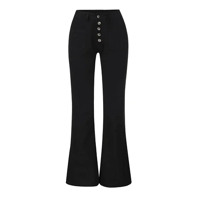 Elastic Flared Jeans for Women (Wish/Amazon) Detail