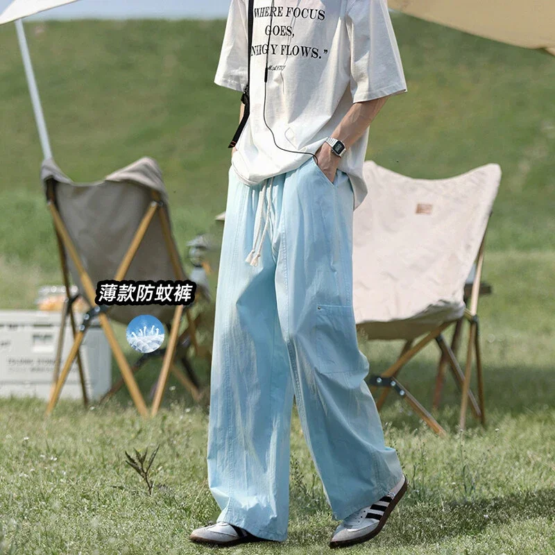 Men's Summer Cotton Loose Work Pants