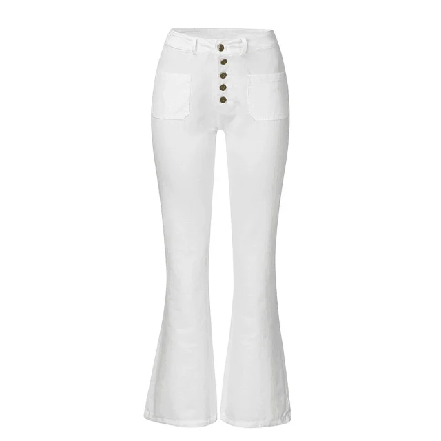 Elastic Flared Jeans for Women (Wish/Amazon) Detail