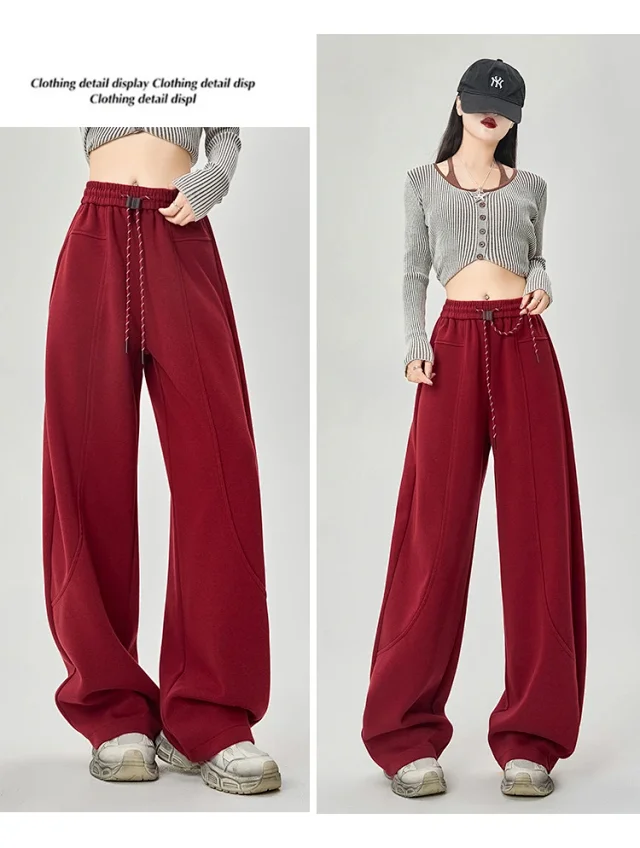 American Sports Multi - Color Banana Wide - Leg Pants Detail