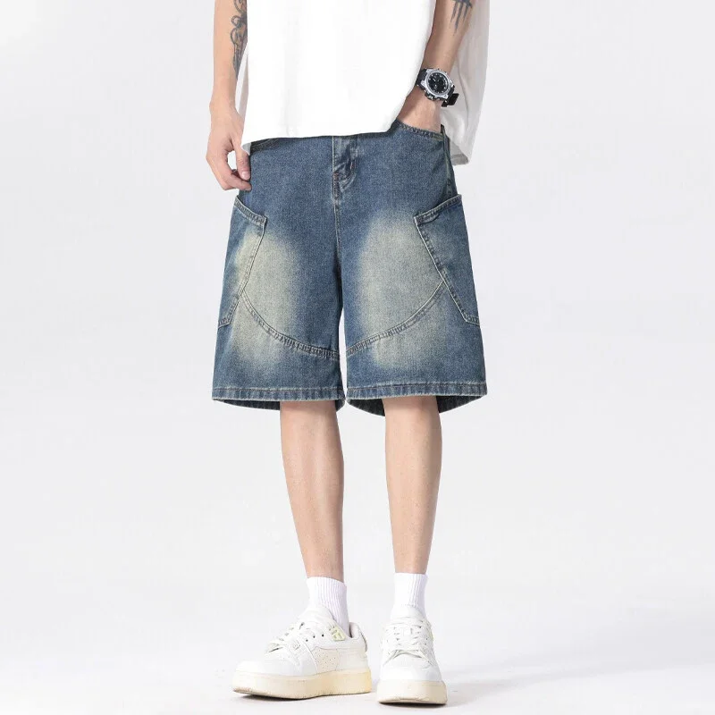 Men's Denim Shorts 2025 Summer Retro
