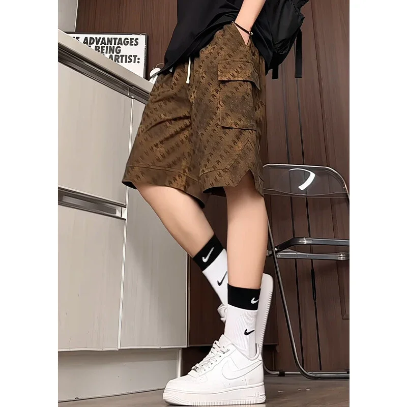 Men's Summer Printed Cargo Shorts