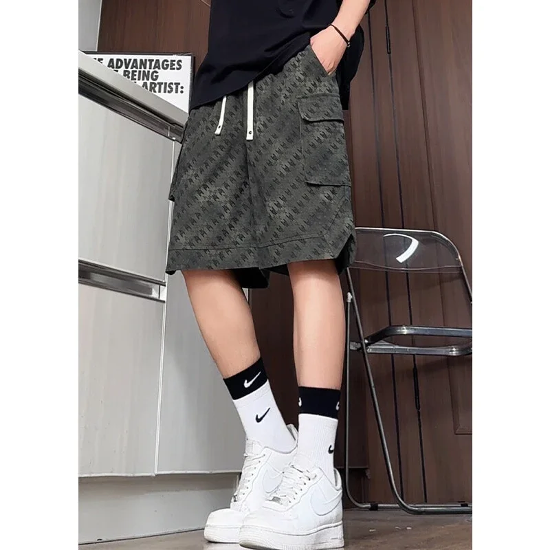 Men's Summer Printed Cargo Shorts