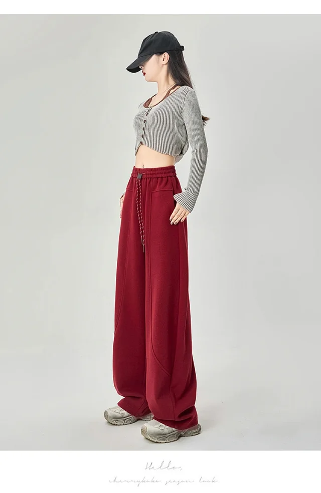American Sports Multi - Color Banana Wide - Leg Pants Detail