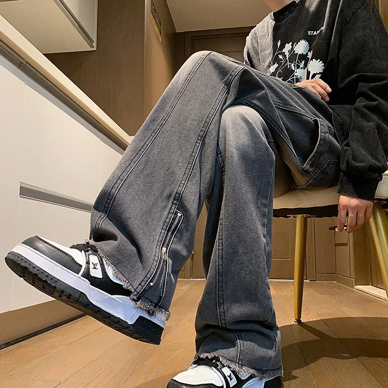 Men's Spring Vibe Side-Zip Hiphop Denim