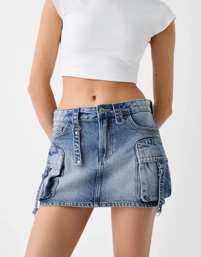 Spicy Girl Denim Skirt Detail