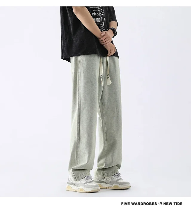 Yellow - brown Jeans for Men (Summer Thin - style) Detail