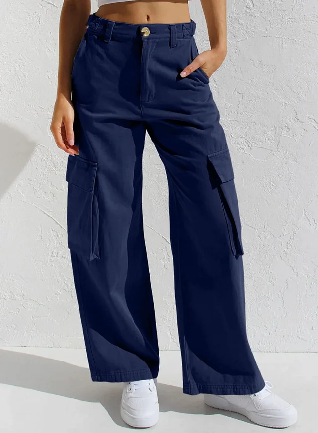 Eaby Multi - Pocket Cargo Jeans for Women Detail