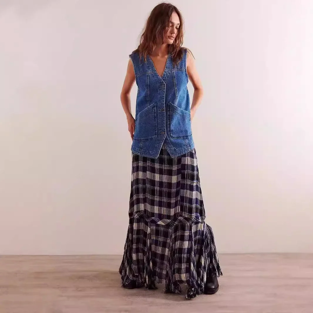 AliExpress Sleeveless Denim Vest for Women