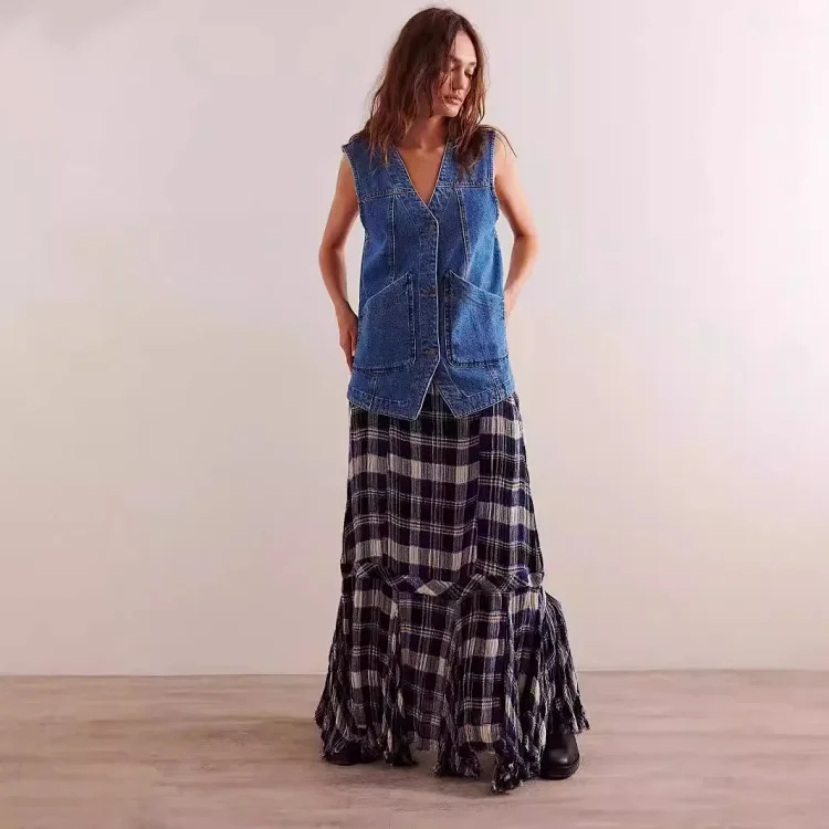 AliExpress Sleeveless Denim Vest for Women