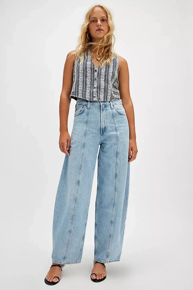 Women's Loose Straight Leg Jeans 2025 Detail