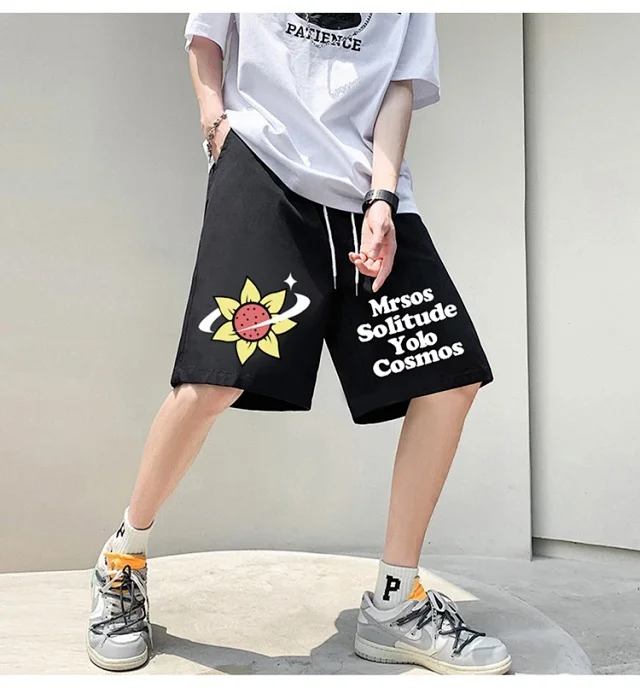 Men's 2025 Summer New Casual Denim Shorts Detail