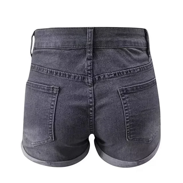 AliExpress Bestseller: Elastic Slim Fit Ripped Fringe Denim Shorts for Women Detail