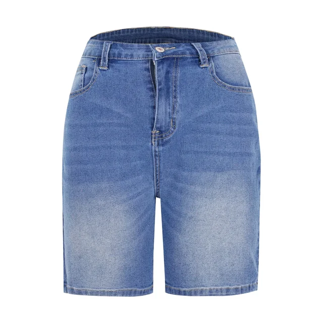 Factory Direct Fashion Slim Denim Capris for Women Detail