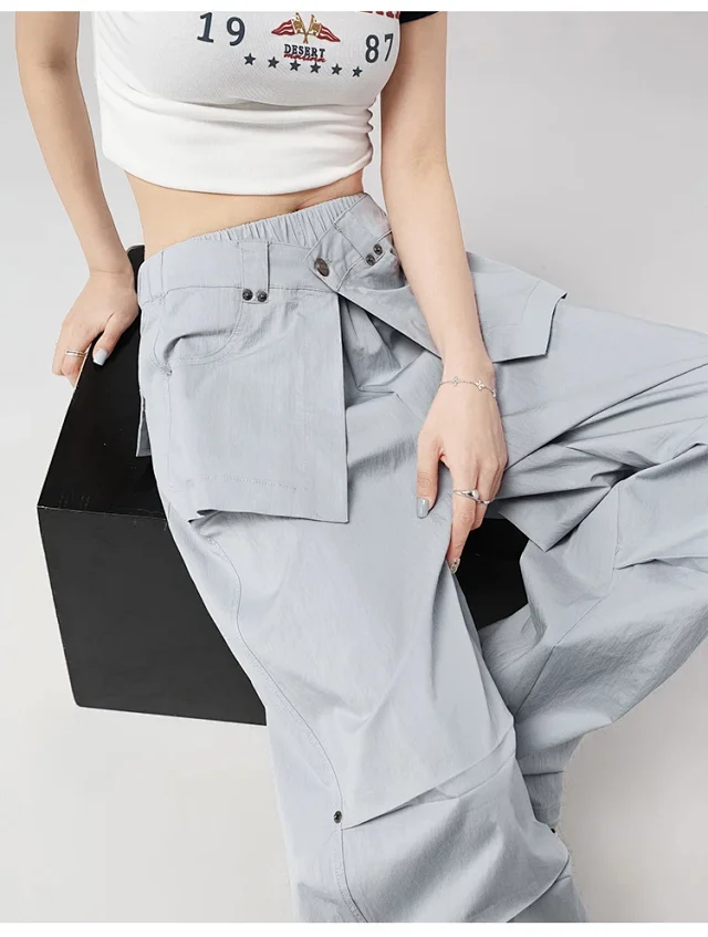 Ice Silk Parachute Pants for Women Detail