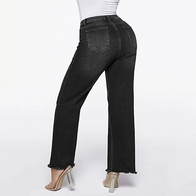 Retro Loose Cat's Whisker Denim 9/10 Pants Detail