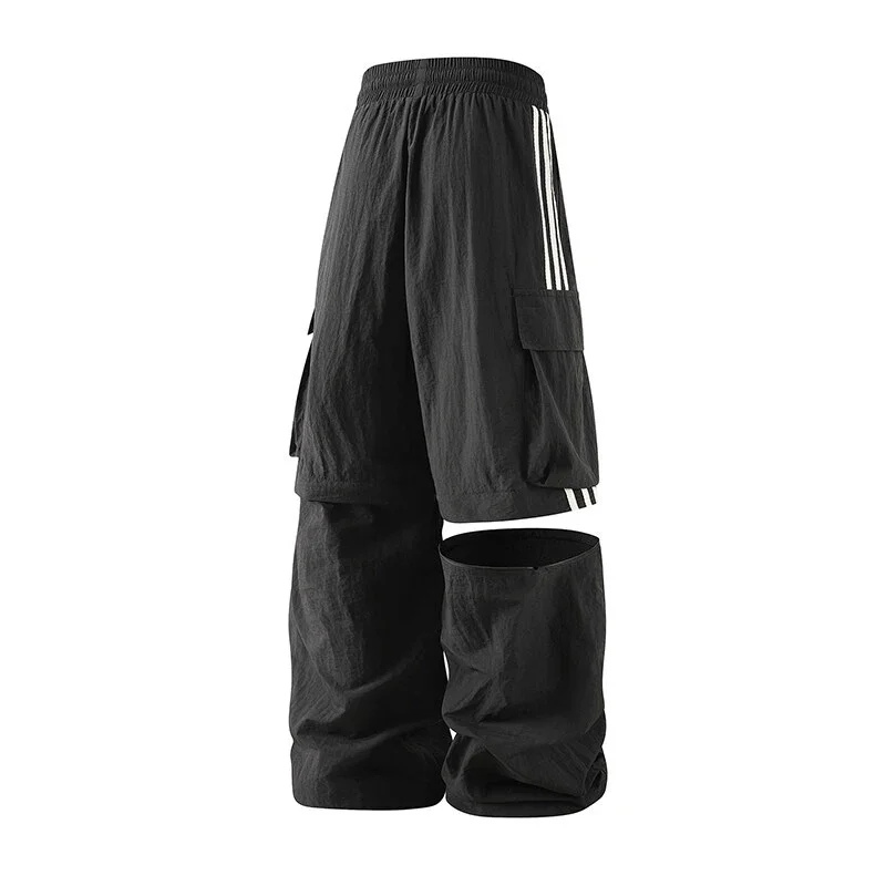 Men's Summer Detachable Parachute Cargo Shorts