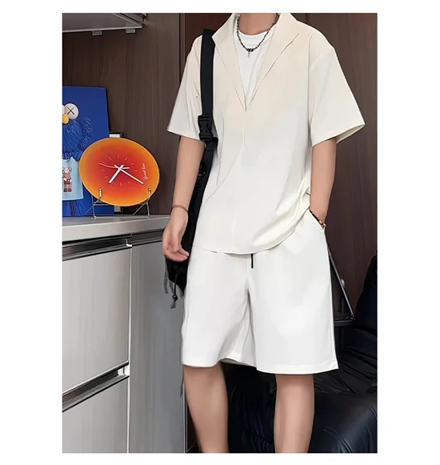 Men's Summer Ice Silk 2-in-1 Set Detail