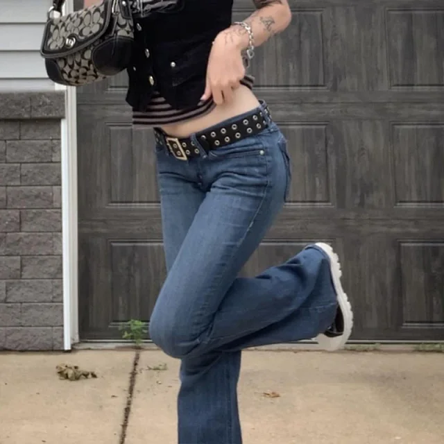 Women's Fashion Slim Stretch Denim Pants Detail