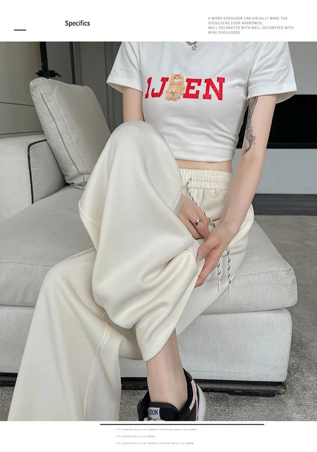 2025 Fall Wide-Leg Pants for Women Detail