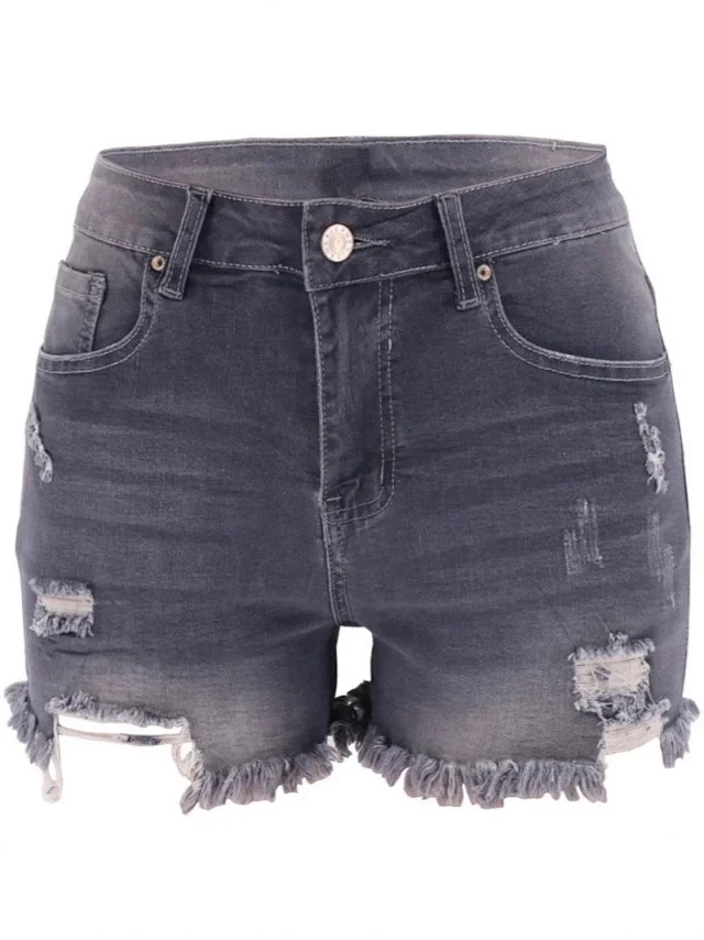 Amazon Euro - American Women's Denim Shorts Detail