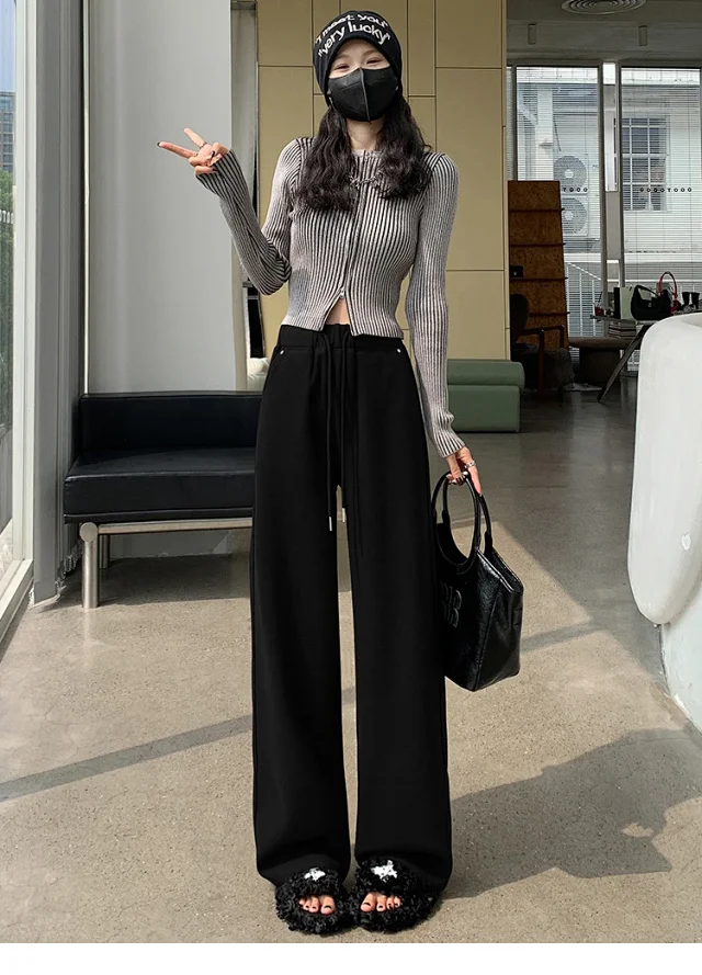 2025 Fall New Women's Flare Pants with Rivets Detail