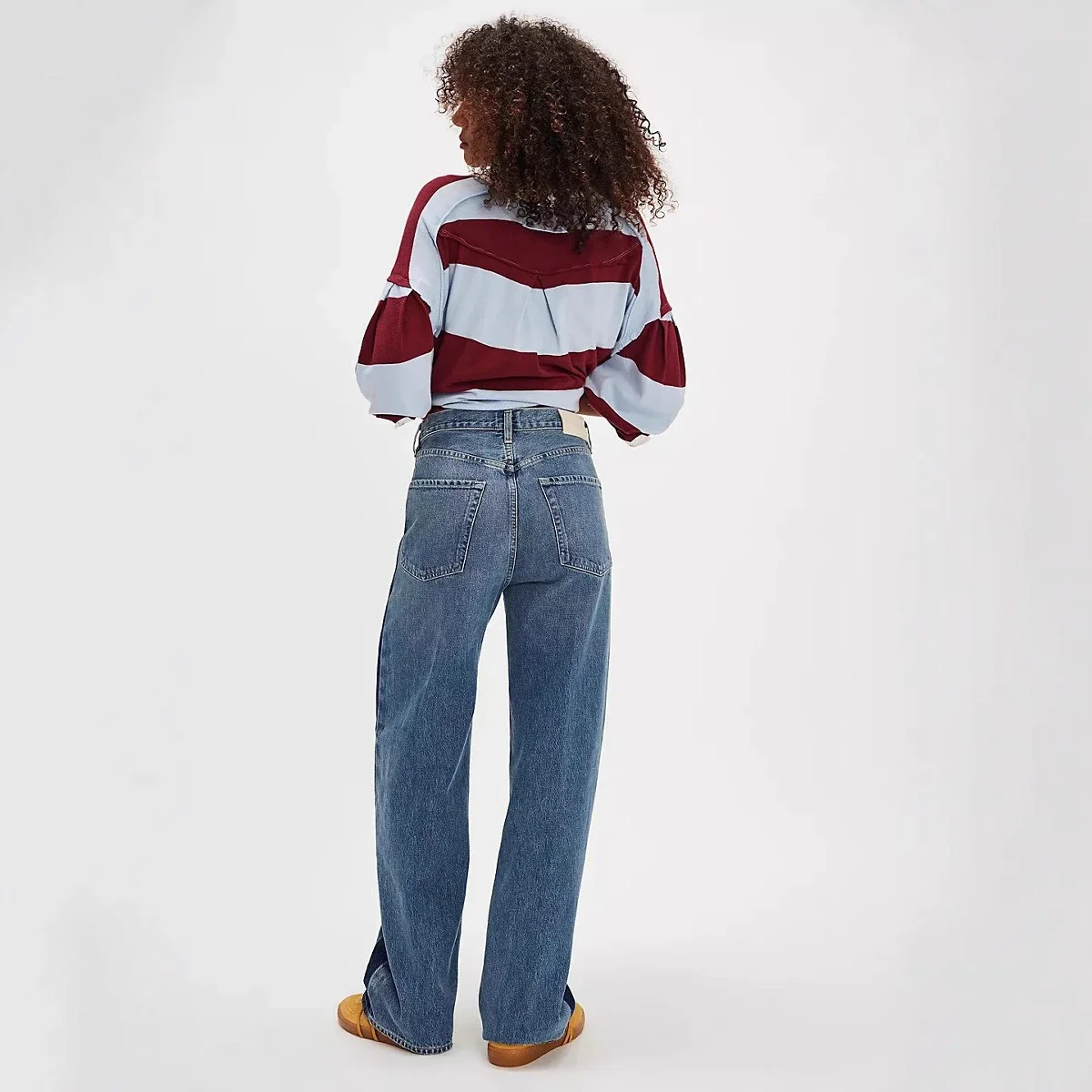 New Euro - American Women's Wide - leg Jeans