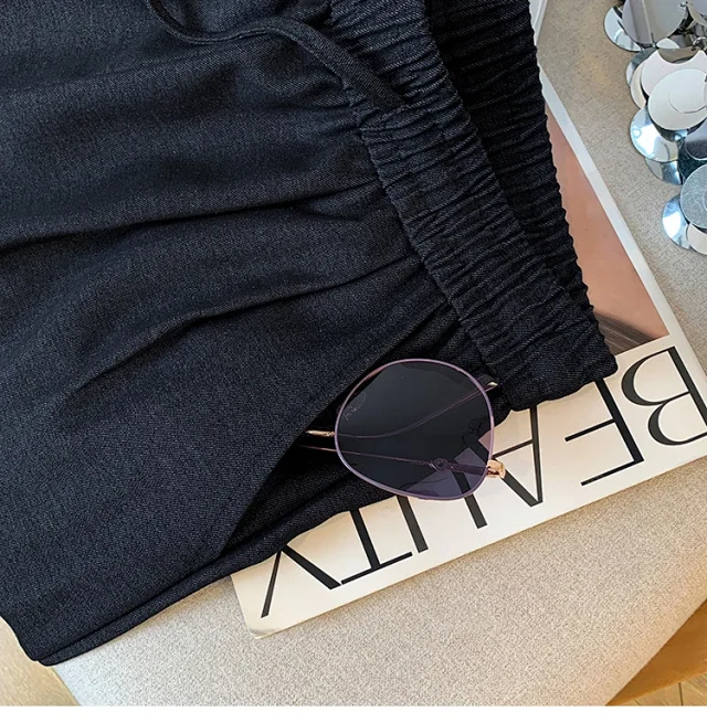 2025 Fall Thickened Tencel Hollow Straight Pants Detail